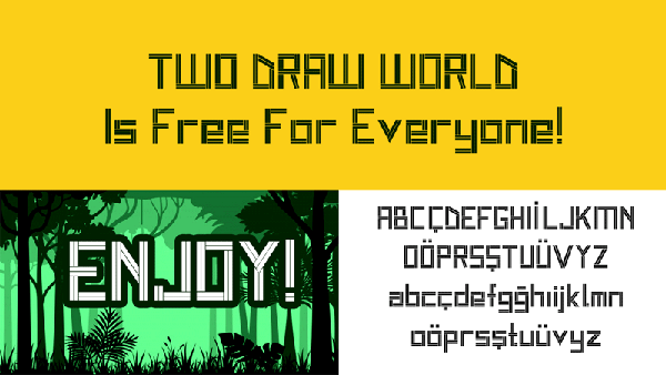 Two Draw World Free Font