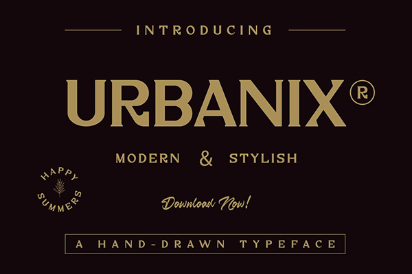 Urbanix Serif Free Font