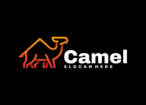 Camel Line Art Logo