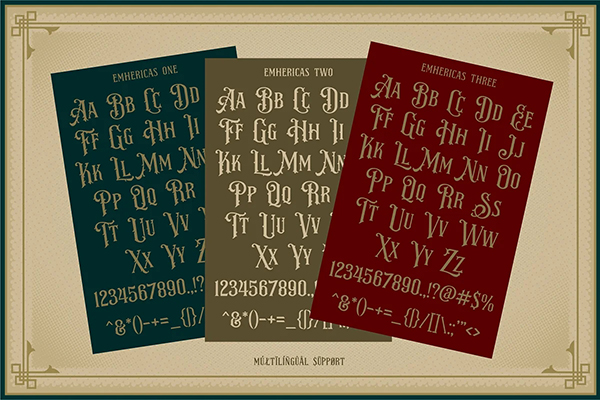 Emhericans Vintage Pairing Font