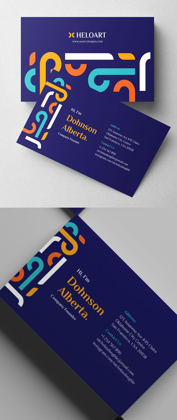 Modern Business Card Examples - 4