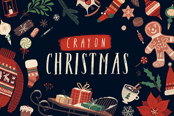 Crayon Christmas Set
