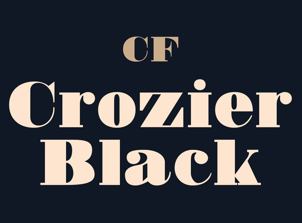 Crozier Black CF Free Font