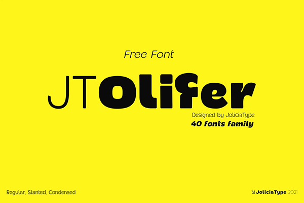 JT Olifer Light Free Font