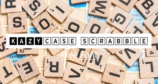 KazyCase Scrabble Free Font