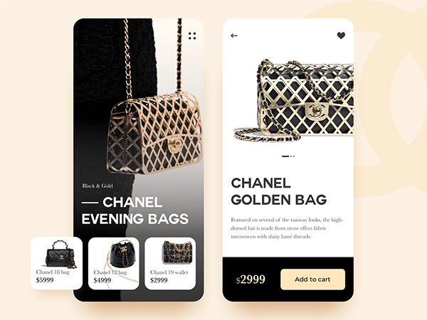 Chanel Bags Product Page UI Design
