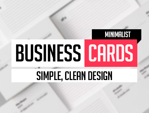 Minimal Business Card Examples – 27 Design