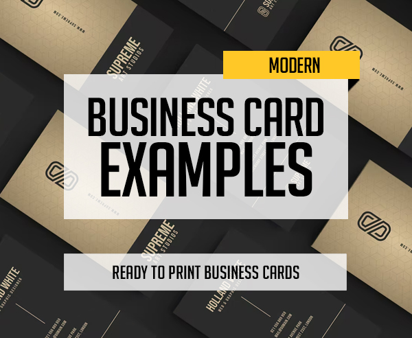 Modern Business Card Examples – 25 Design