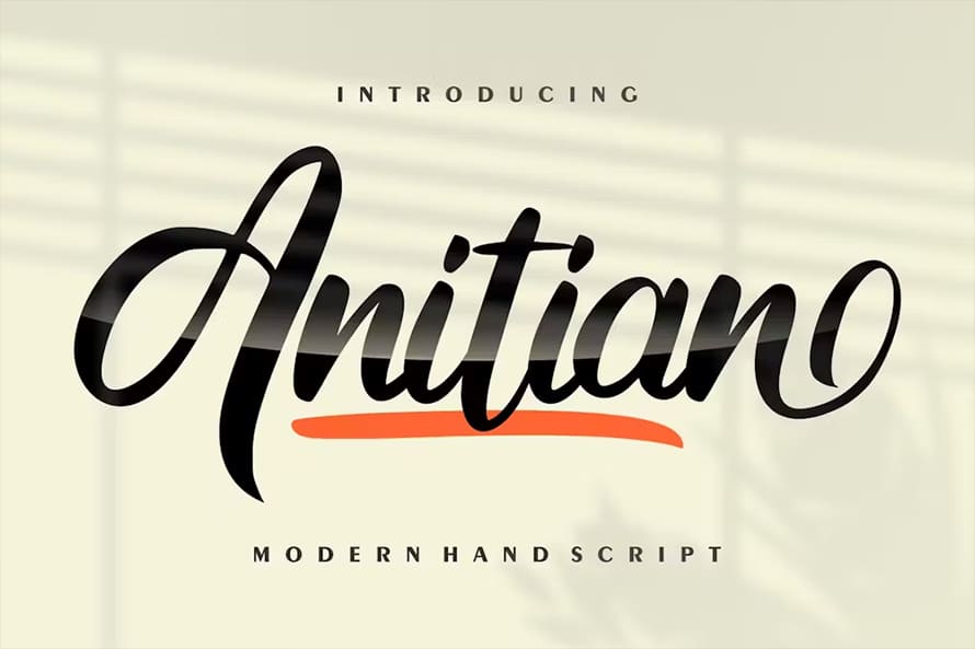 Modern Hand Script Font