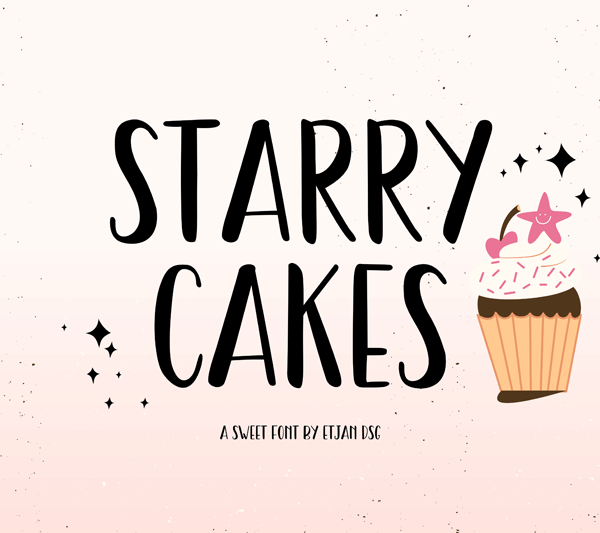 Starry Cakes Free Font