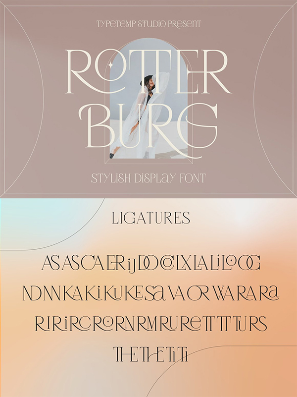 Rotterburg Stylish Display Font
