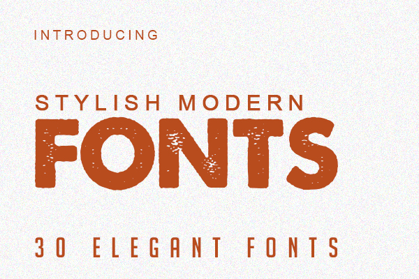 30 Stylish Modern Fonts For Designers