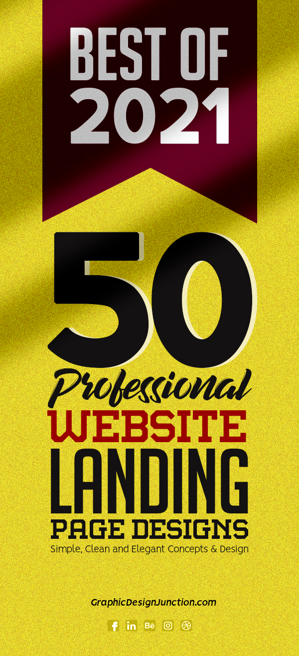 Best Of 2021: 50 Professional Website Landing Page Designs