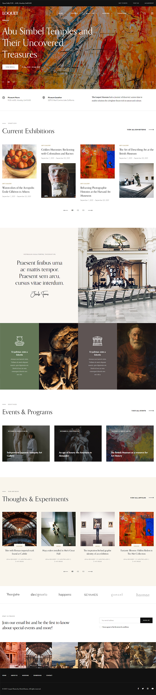 Loquet - Museum & History WordPress Theme