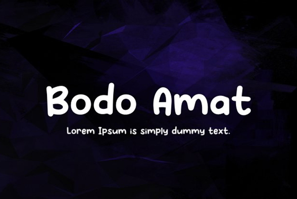 Bodo Amat Bold Free Font
