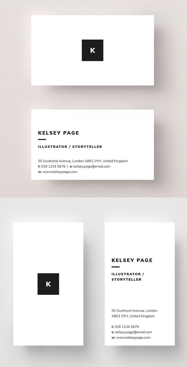 Business Card Template and Mockup
