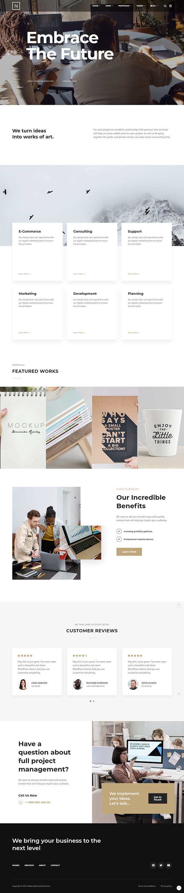 Nokke | Minimal Multipurpose WordPress Theme
