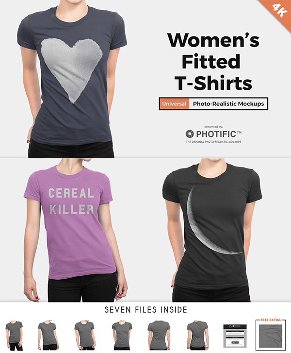 Women's T-Shirt Apparel Mockups