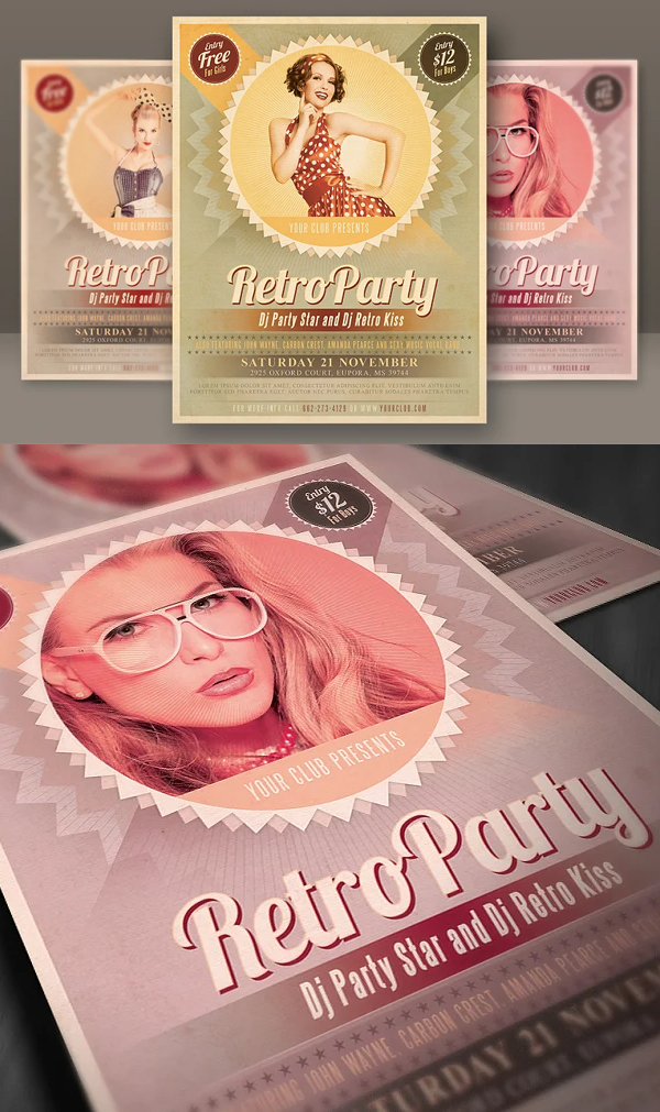 Creative Retro Party Flyer
