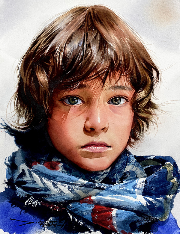 Amazing Watercolor Portrait Paintings By Jung hun-sung - 12