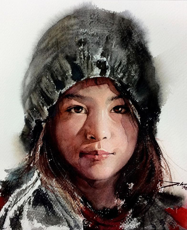 Amazing Watercolor Portrait Paintings By Jung hun-sung - 2