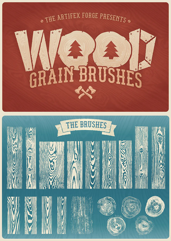 Wood Grain Brushes