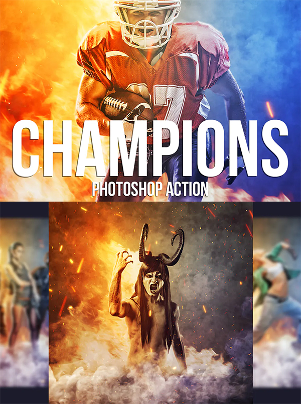 Champions Photoshop Action