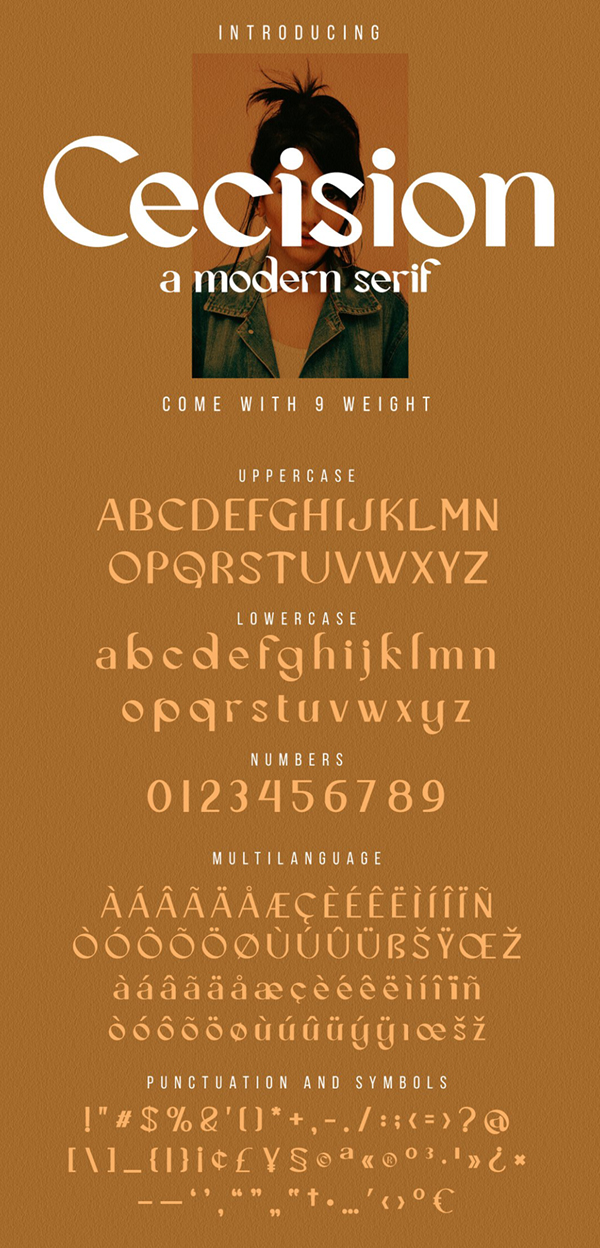 Cecision Modern Serif Font