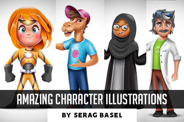 Amazing Character Design Illustrations By Serag Basel