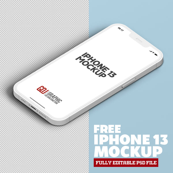 Free iPhone 13 Mockup (PSD)