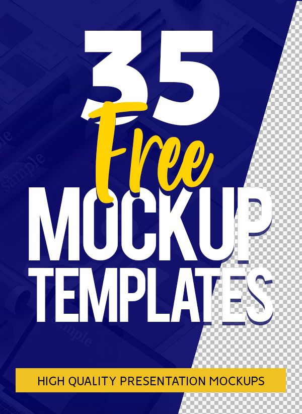 Free PSD Mockups: 35 New Product Mockup Templates