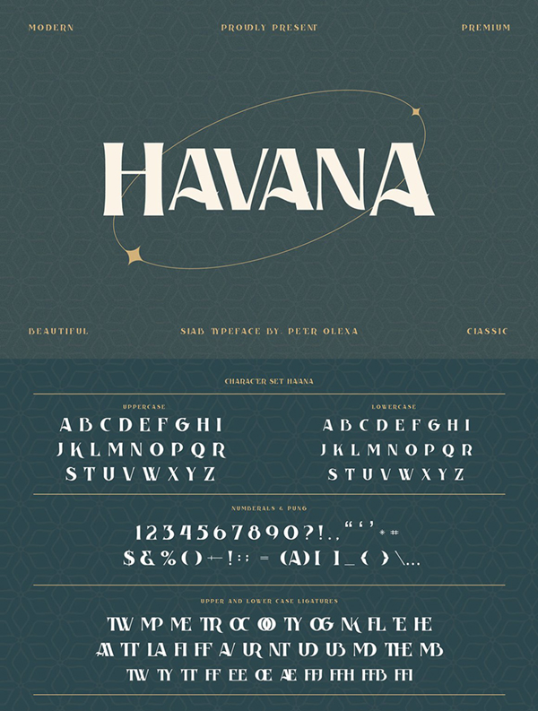 Havana Bold Serif Font
