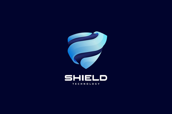 Shield Gradient Logo Design
