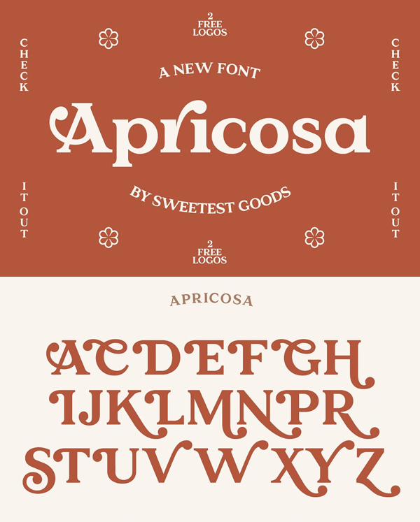 Apricosa Logo Font Free Font