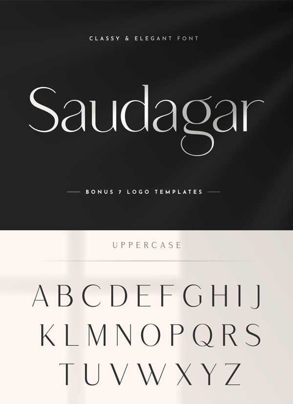 Saudagar Display Logo Font Free Font