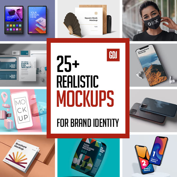 25+ Realistic Mockup Templates For Brand Identity