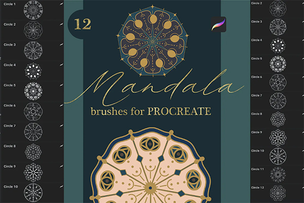 Mandala Brushes for Procreate