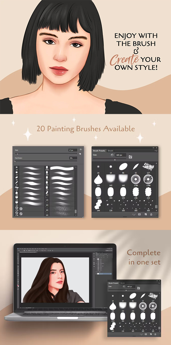 Paintin Brushes for Adobe Photoshop