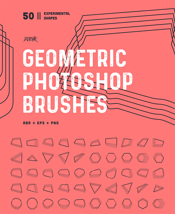 Geometric Photoshop Brushes
