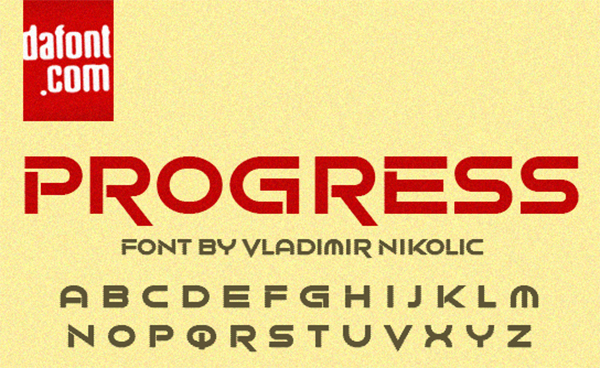 Progress Free Font
