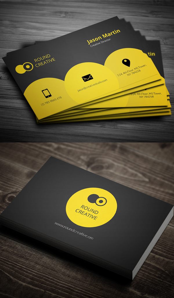 Creative Yellow Business Card