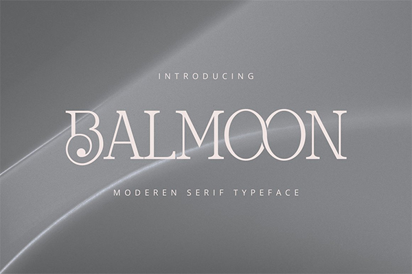 Balmoon Moderen Serif Free Font