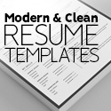 Post Thumbnail of 18+ Modern Clean Resume Templates
