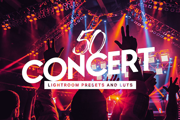 50 Concert Lightroom Presets LUTs