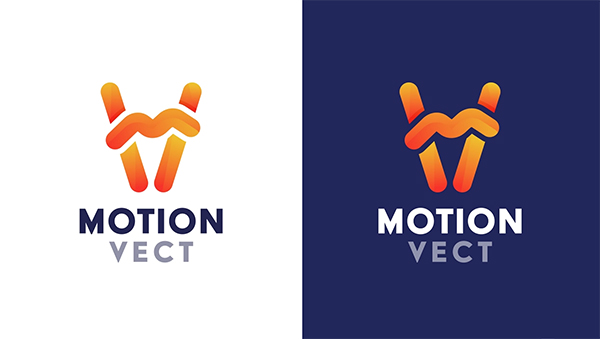 M + V Modern Letter Logo Design