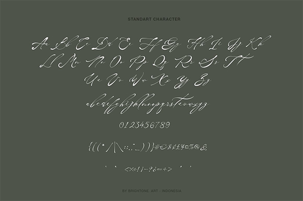 Melanthios Handwritten Font