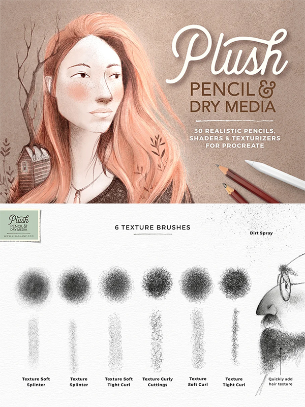 Pencil Dry Media Procreate Brushes