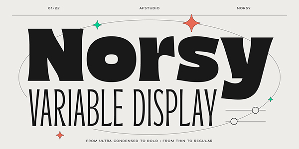 Norsy Variable Display Free Font