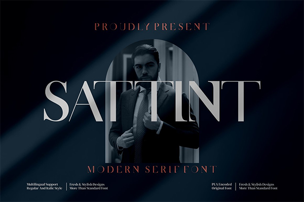 Sattint Modern Serif Free Font