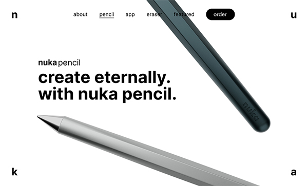 Nuka Eternal Stationery Website Design